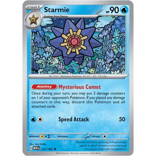 Pokemon S&V 151 Starmie (Reverse) 121/165