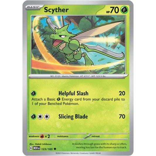 Pokemon S&V 151 Scyther (Reverse) 123/165