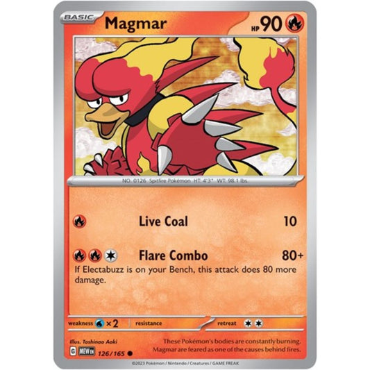 Pokemon S&V 151 Magmar (Reverse) 126/165