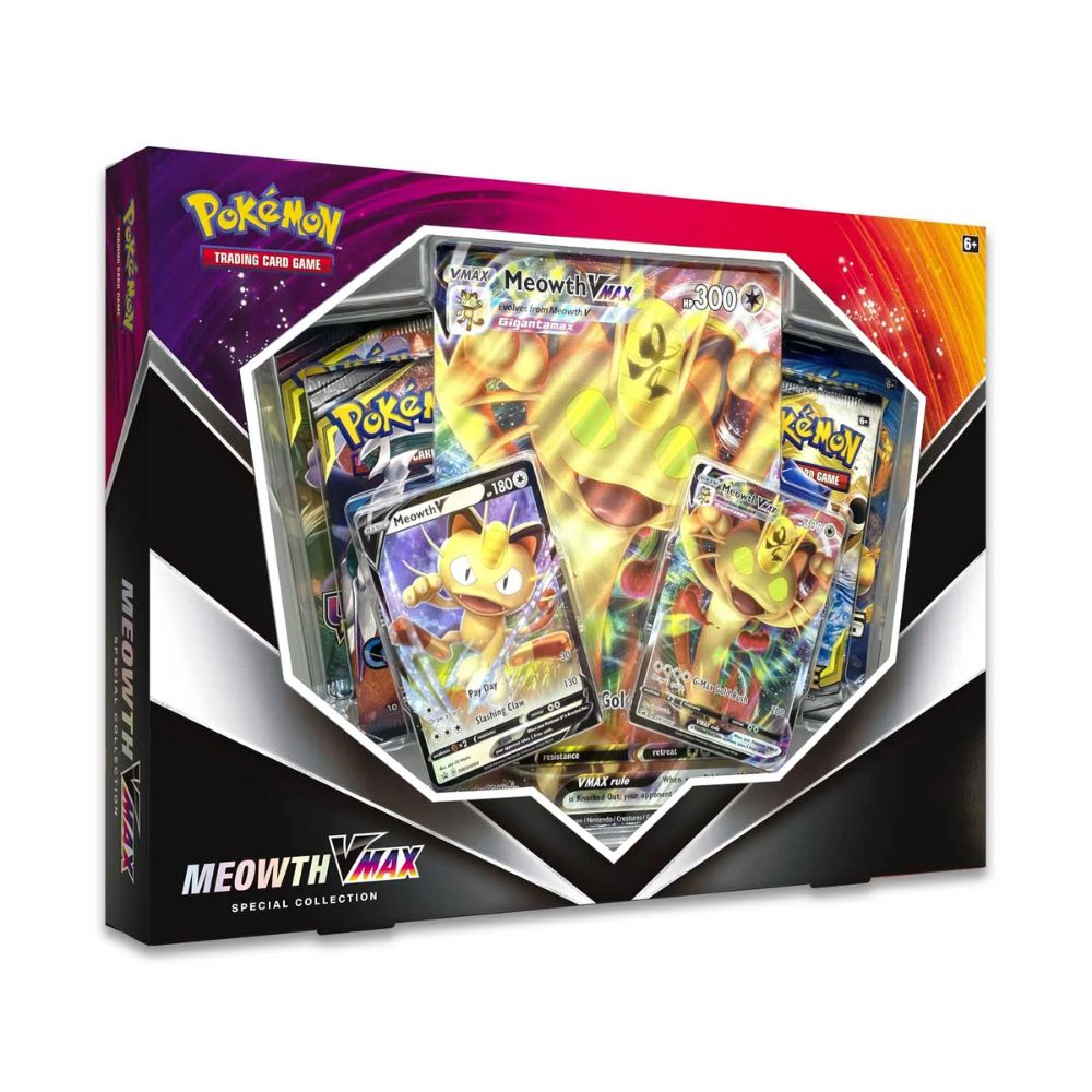 Pokemon Meowth VMax Collection Box