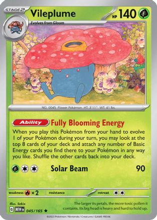 Vileplume - 045/165 (Scarlet and Violet: 151) - Deck Exclusives
