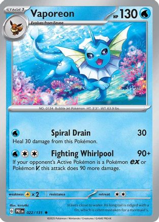 Vaporeon - SV Prismatic Evolutions