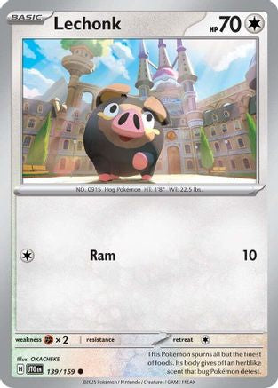 Lechonk 139 - SV09 Journey Together Reverse Holofoil