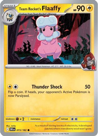 Team Rocket's Flaaffy 73 - SV10 Destined Rivals Reverse Holofoil