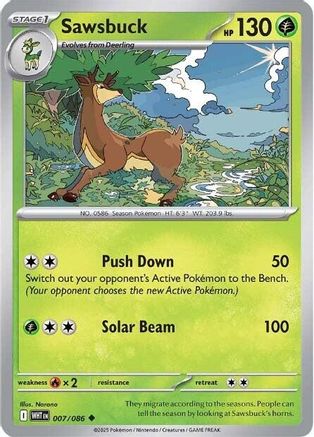 Sawsbuck - 007/086 7 - SV White Flare