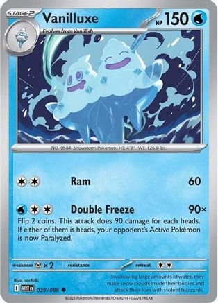 Vanilluxe - 026/086 26 - SV White Flare Reverse Holofoil