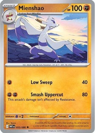 Mienshao - 050/086 50 - SV White Flare Reverse Holofoil
