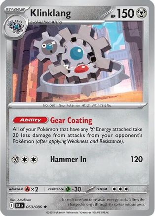 Klinklang - 067/086 67 - SV White Flare Reverse Holofoil