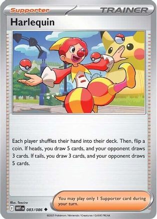 Harlequin - 083/086 83 - SV White Flare Reverse Holofoil