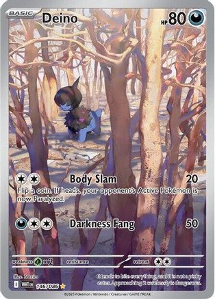 Deino - 142/086 142 - SV White Flare Holofoil