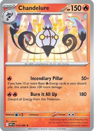Chandelure - 017/086 17 - SV Black Bolt Reverse Holofoil