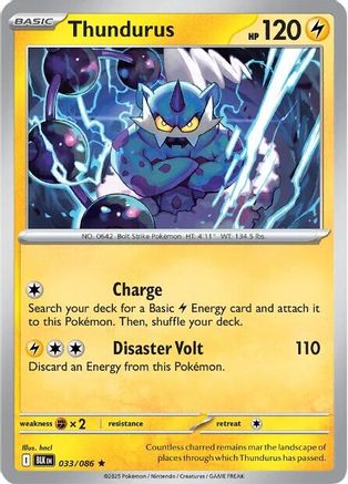 Thundurus - 036/086 36 - SV Black Bolt Holofoil