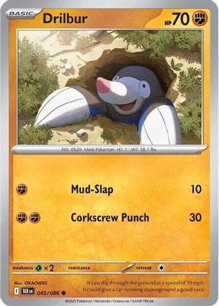 Drilbur - 048/086 48 - SV Black Bolt Holofoil