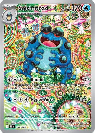 Seismitoad - 109/086 109 - SV Black Bolt Holofoil