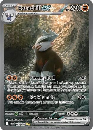 Excadrill ex - 171/086 171 - SV Black Bolt Holofoil