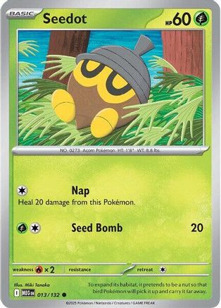 Seedot 13 - ME01 Mega Evolution Reverse Holofoil