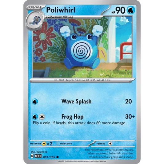 Pokemon S&V 151 Poliwhirl (Reverse) 61/165