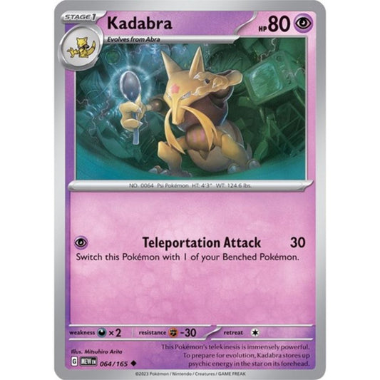 Pokemon S&V 151 Kadabra (Reverse) 64/165