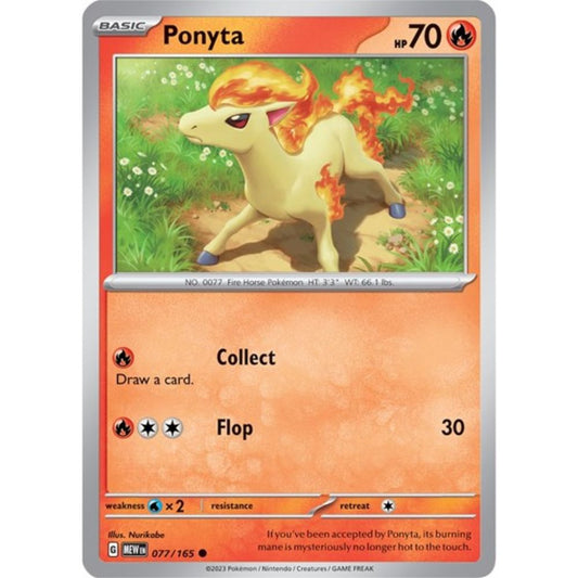 Pokemon S&V 151 Ponyta (Reverse) 77/165