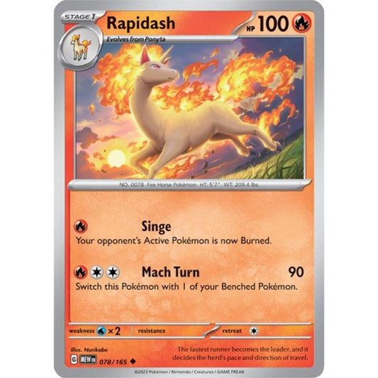 Pokemon S&V 151 Rapidash (Reverse) 78/165