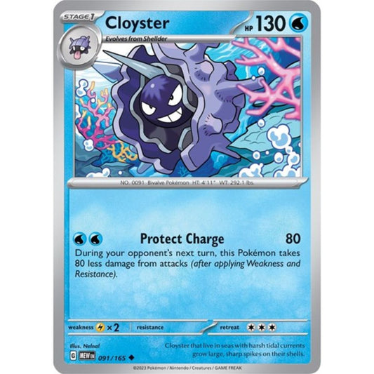 Pokemon S&V 151 Cloyster (Reverse) 91/165