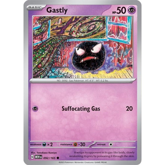 Pokemon S&V 151 Gastly (Reverse) 92/165