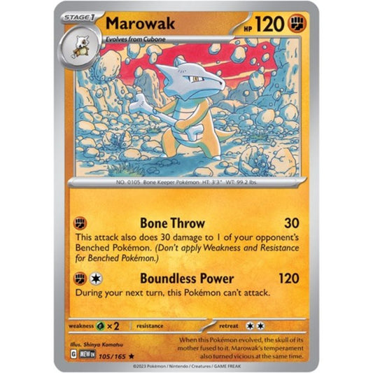 Pokemon S&V 151 Marowak (Reverse) 105/165