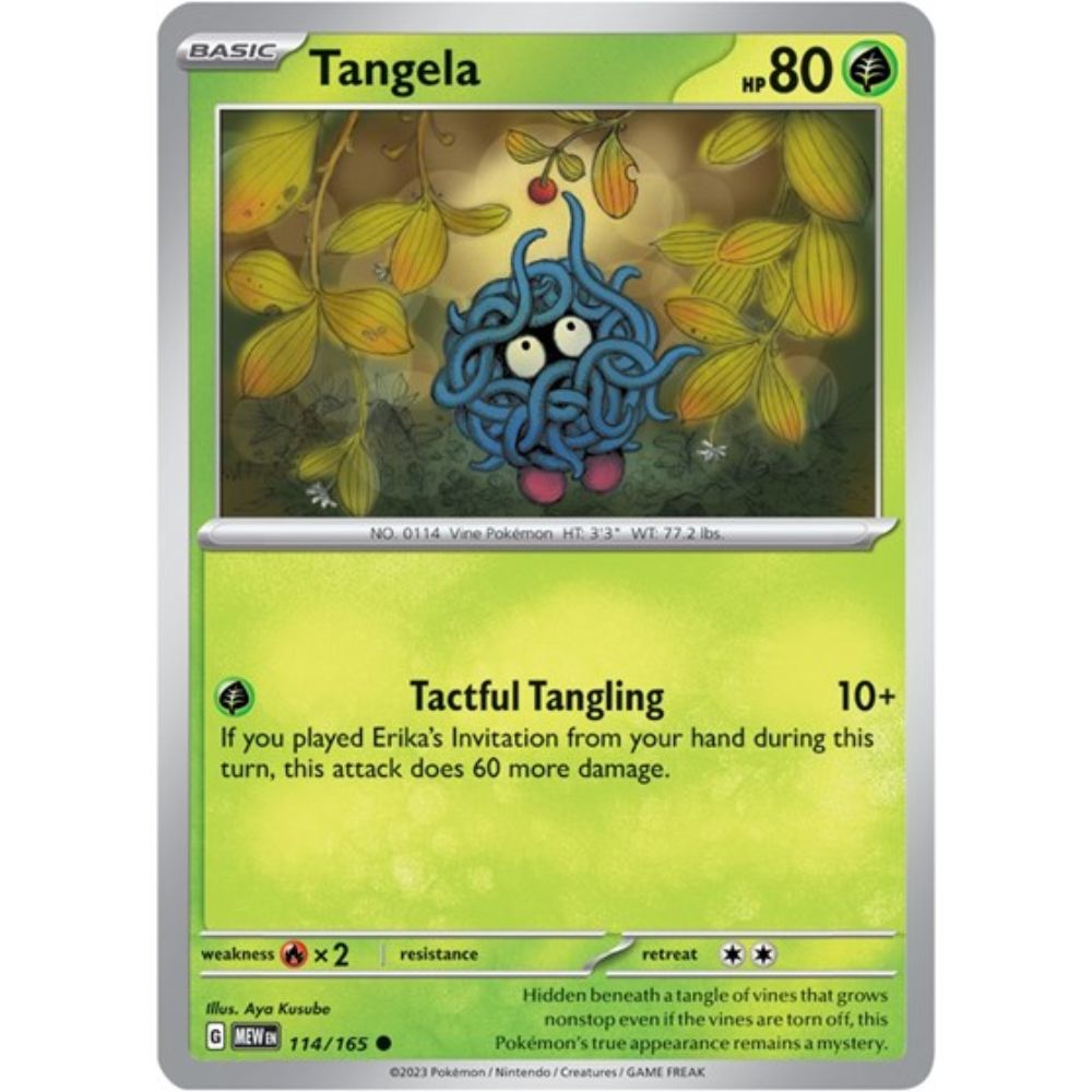 Pokemon S&V 151 Tangela (Reverse) 114/165