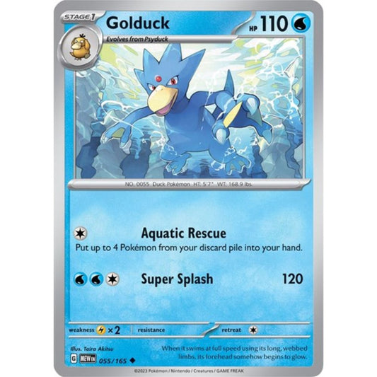 Pokemon S&V 151 Golduck (Reverse) 55/165