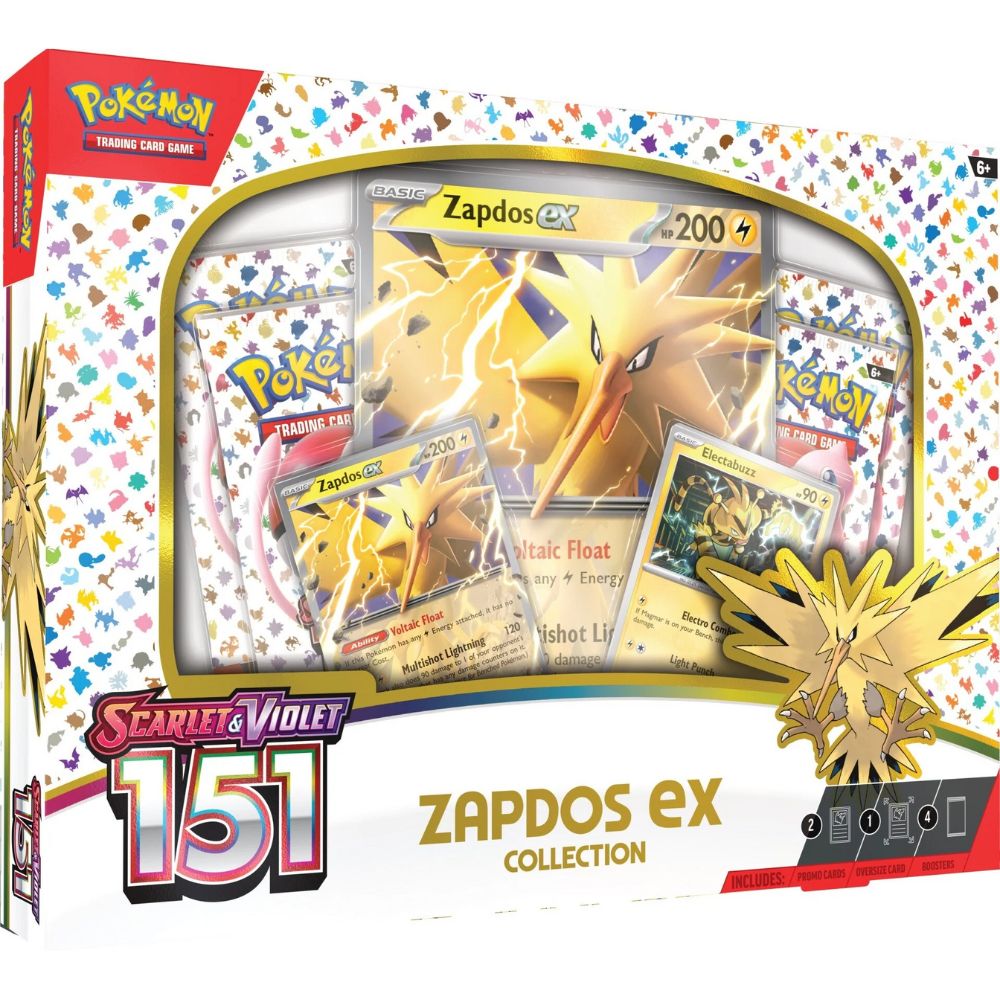 Pokemon 151 Zapdos Ex Collection Box