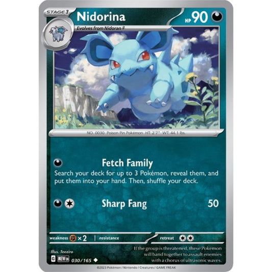 Pokemon S&V 151 Nidorina (Reverse) 30/165