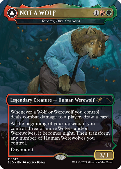 NOT A WOLF - Tovolar, Dire Overlord (Rainbow Foil) [Secret Lair Drop Series]