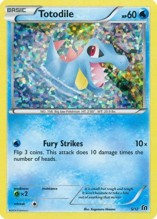 Totodile - 5/12 5/12 - McDonalds Promos 2016 Holofoil