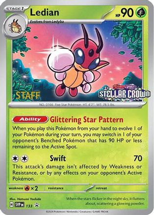 Ledian - SVP133 [Staff] 133 - SV Scarlet & Violet Promo Cards Reverse Holofoil