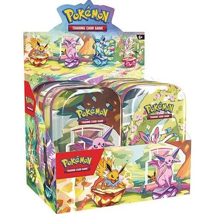 Prismatic Evolutions Mini Tin Display Case - SV Prismatic Evolutions