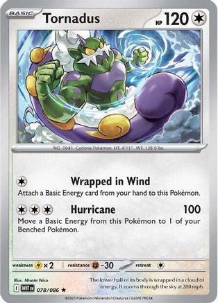Tornadus - 078/086 78 - SV White Flare Holofoil