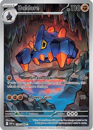 Boldore - 126/086 126 - SV White Flare Holofoil