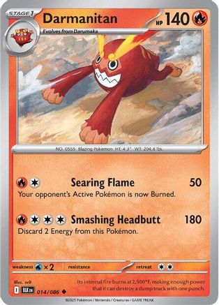 Darmanitan - 014/086 14 - SV Black Bolt