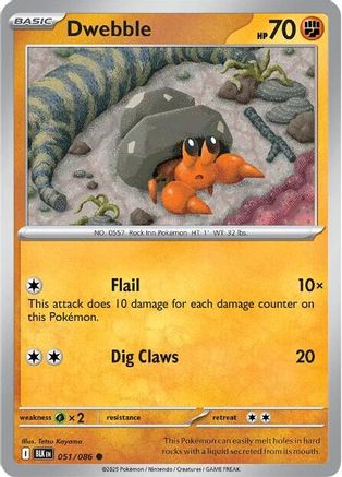 Dwebble - 054/086 54 - SV Black Bolt