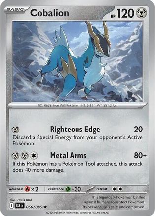 Cobalion - 068/086 68 - SV Black Bolt Reverse Holofoil