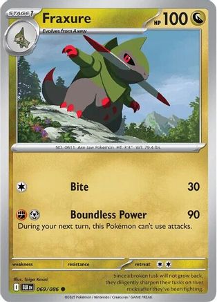 Fraxure - 071/086 71 - SV Black Bolt Reverse Holofoil