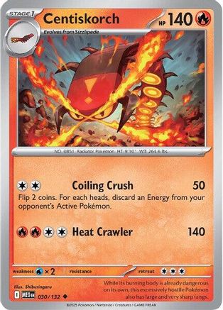 Centiskorch 30 - ME01 Mega Evolution