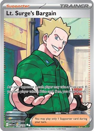 Lt. Surge's Bargain - 170/132 170 - ME01 Mega Evolution Holofoil