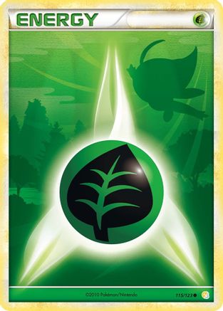Grass Energy 115/123 - HeartGold SoulSilver Reverse Holofoil