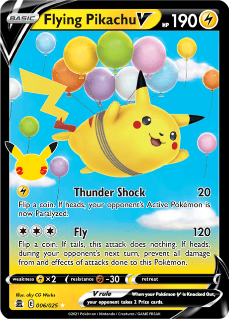 Flying Pikachu V 6/25 Celebrations