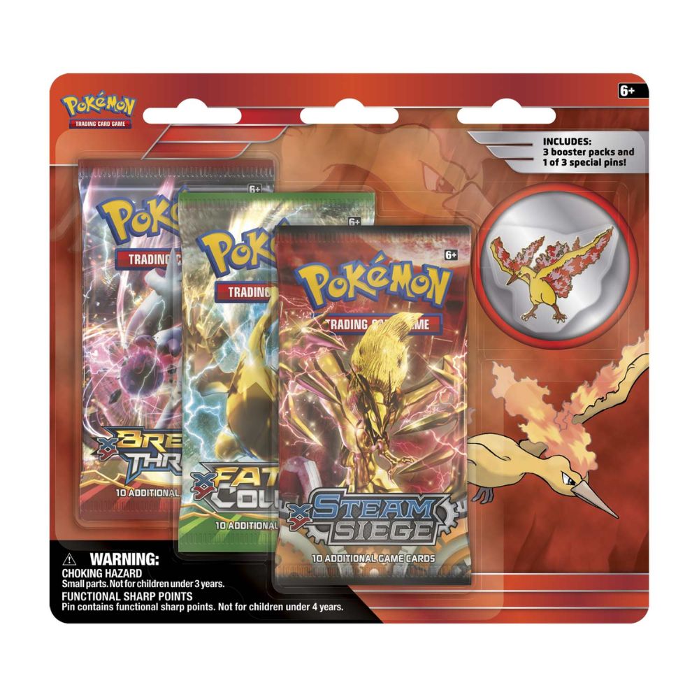 Pokémon - Legendary Pin Collection - 3-Pack Blister -  Moltres 